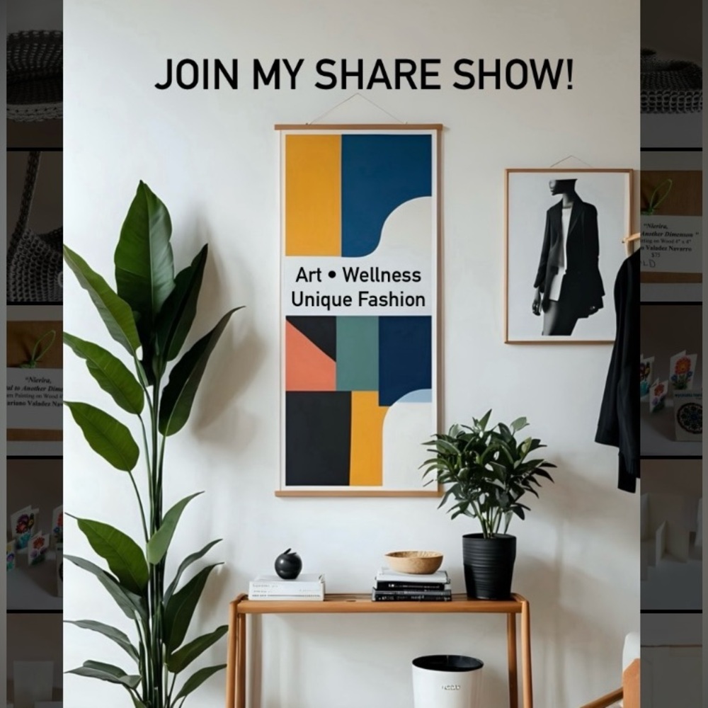 Live ShareShow 🩵 Unique Fashion + Art + Wellness + Handcrafted